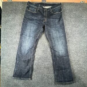 Levi's 559 Jeans Mens 37x29.5 Blue Denim Cotton Stretch Relaxed Fit Straight Leg
